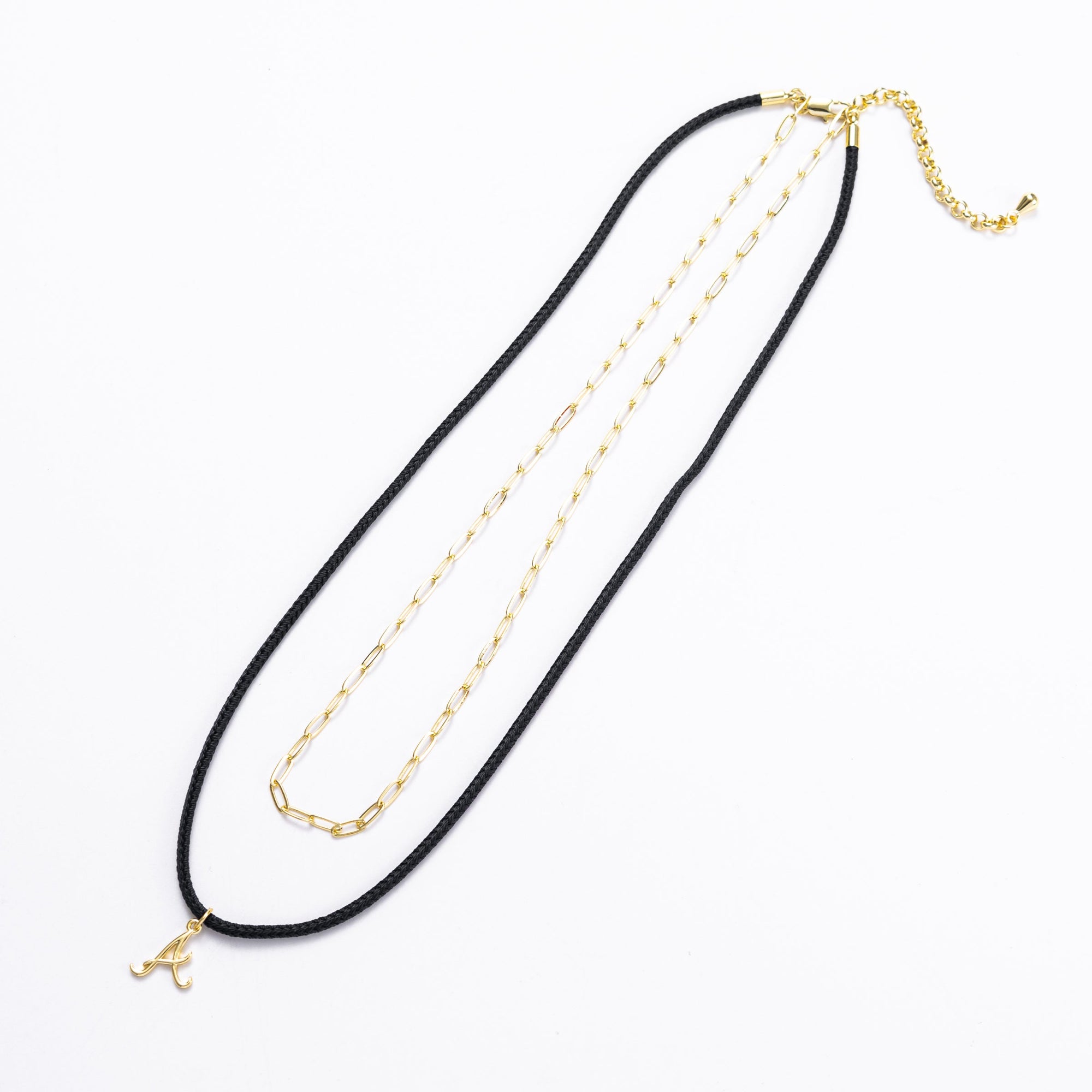 Bijoux Sport by Luv Aj MLB Logo Cord Necklace Set | Atlanta Braves | Gold