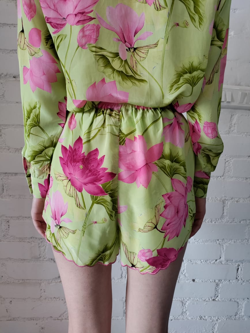 Rococo Sand | Ren Shorts | Green/Pink
