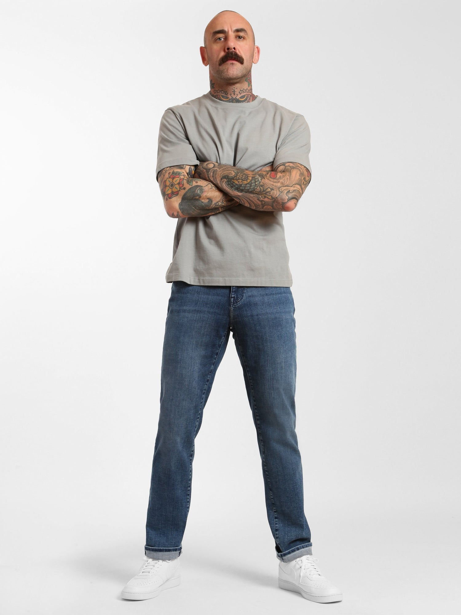 Mens | Franklin Athletic Fit Jeans | Light Foggy Denim