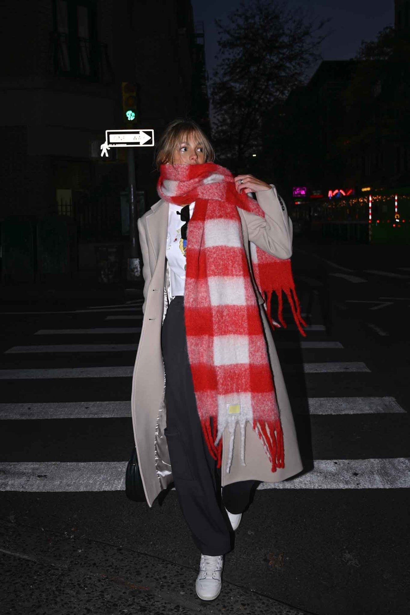 Womens | Leah Oversized Blanket Scarf | Red