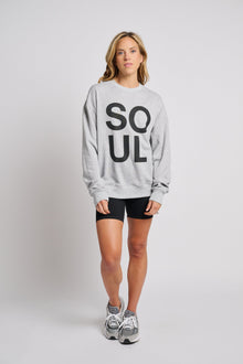 Women | Soul By SoulCycle | Sam Crew Neck Soul | Heather Grey