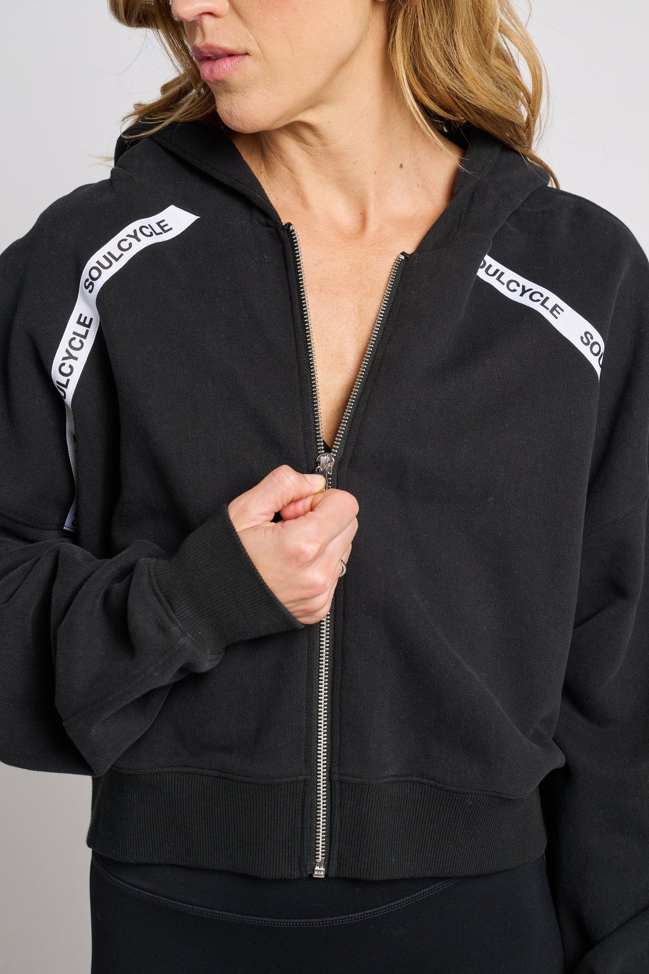 Women | Soul By SoulCycle | Marissa Zip Hoodie | Black