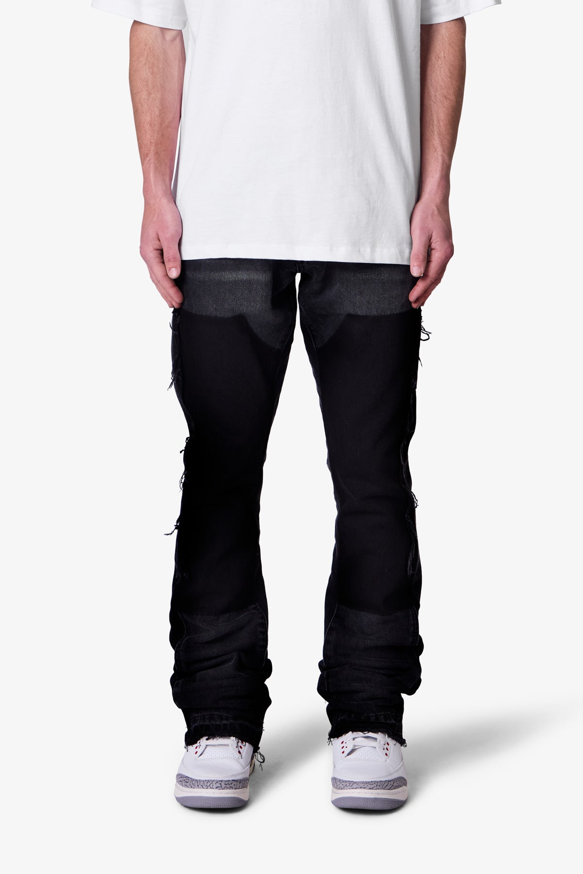 B118 Work Flare Denim | Black