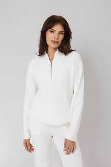 Funnel Neck Half-Zip Sweater sweatshirt IVL April 