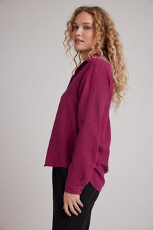 Classic Button Down - Dark Magenta