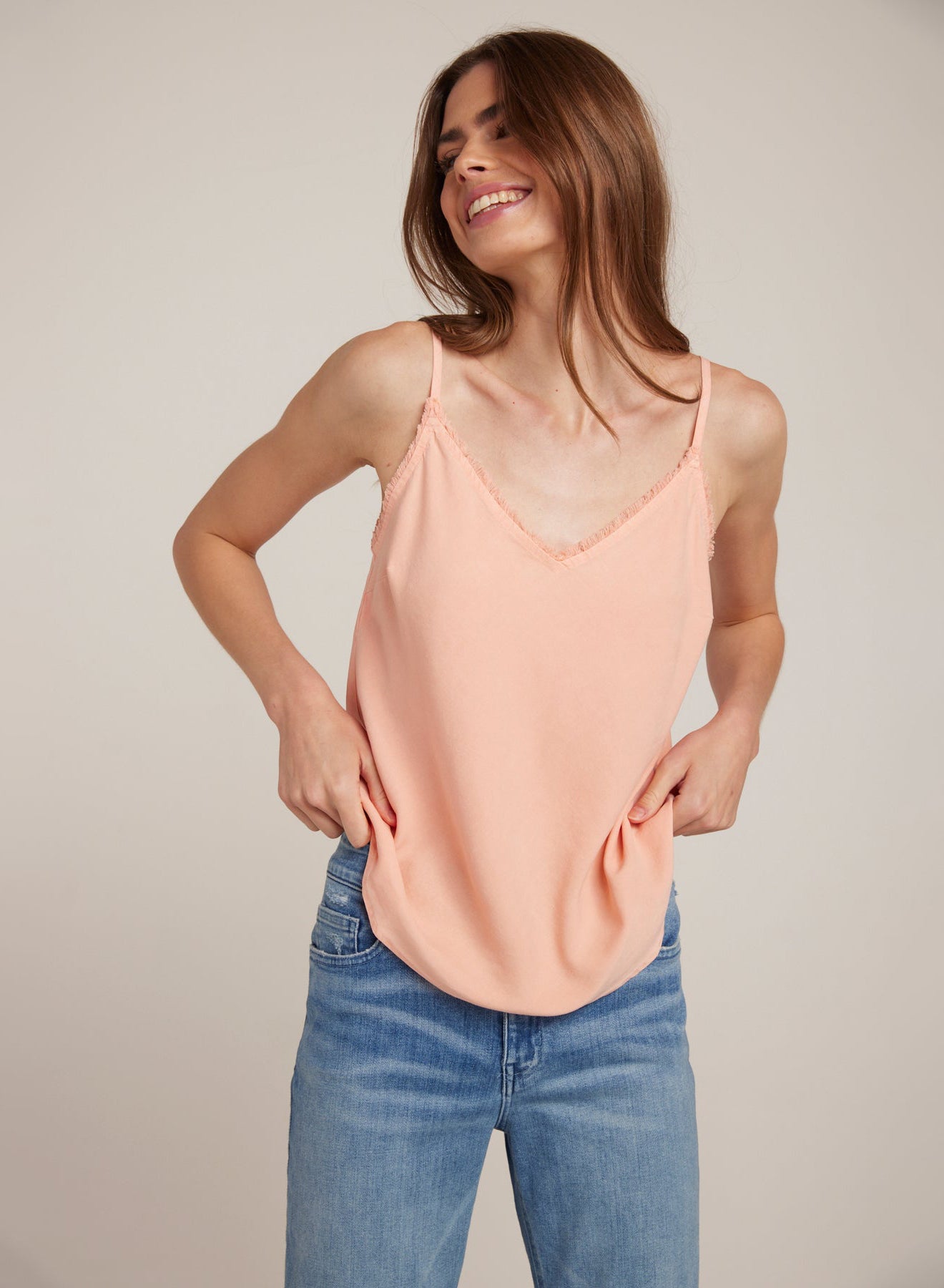 Frayed Cami | Sunkissed Coral