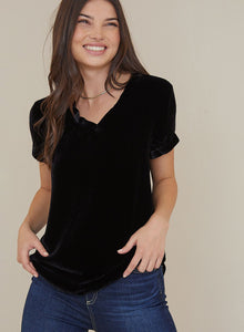 V-Neck Tee | Black