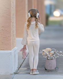 Baby Girls | Melody Popsicle Knit Top and Leggings Set | Cream