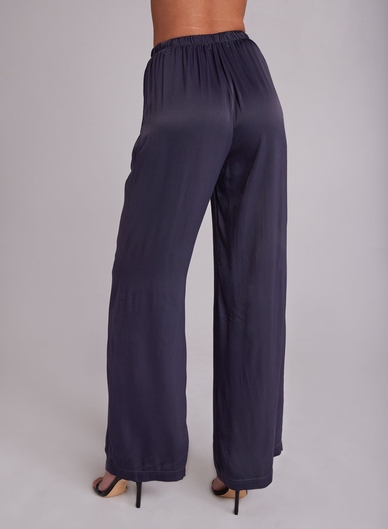 Easy Pleated Wide Leg Pant - Odyssey Grey