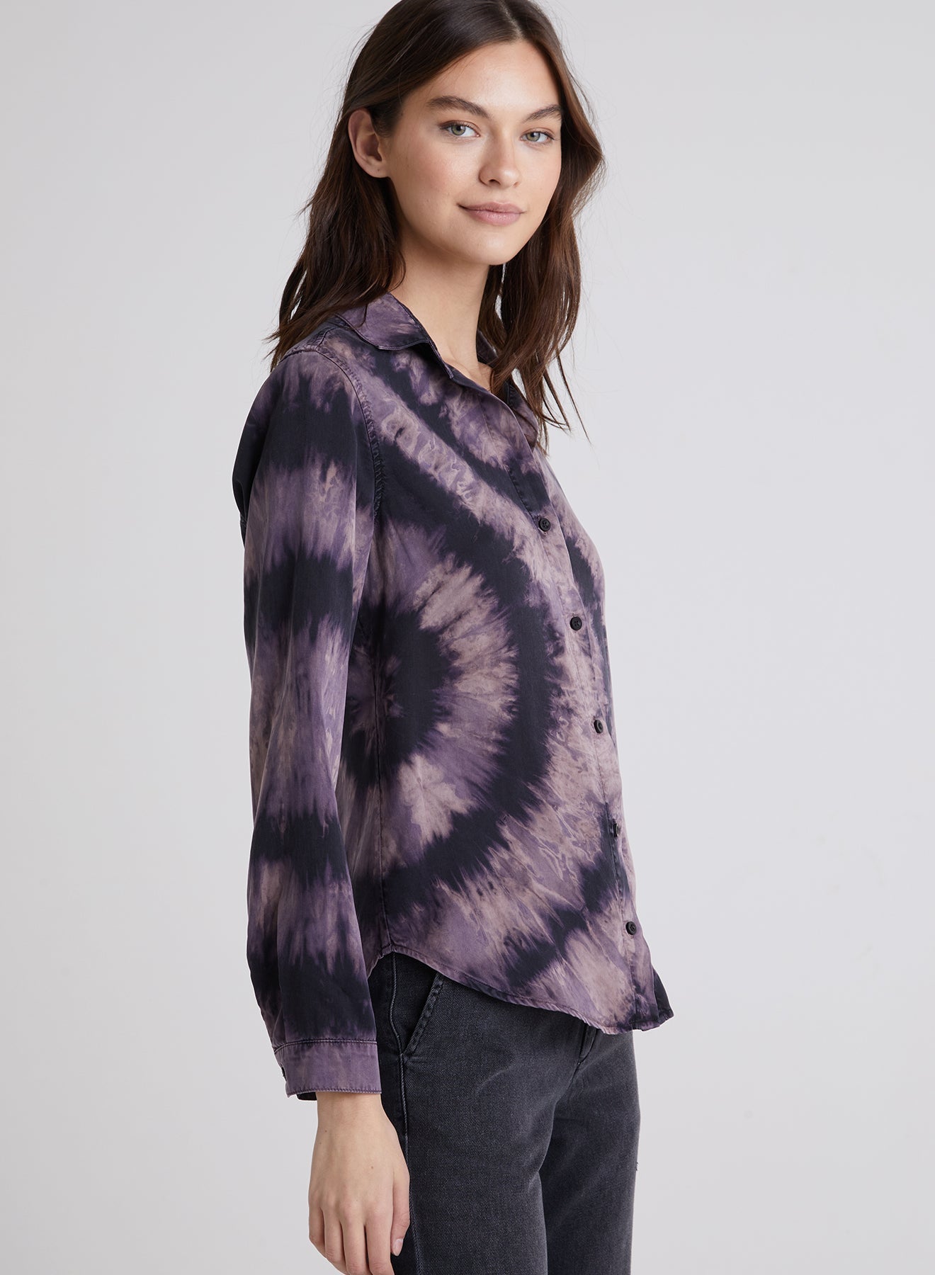 Abbot Button Down Shirt | Circle Tie Dye