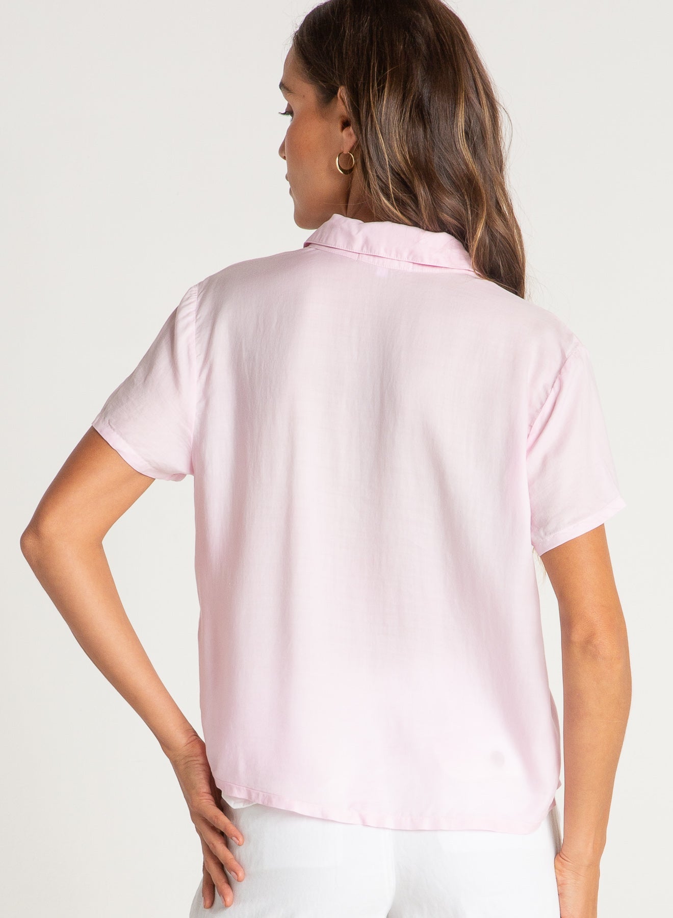 Short Sleeve Shirt | Rose Petal