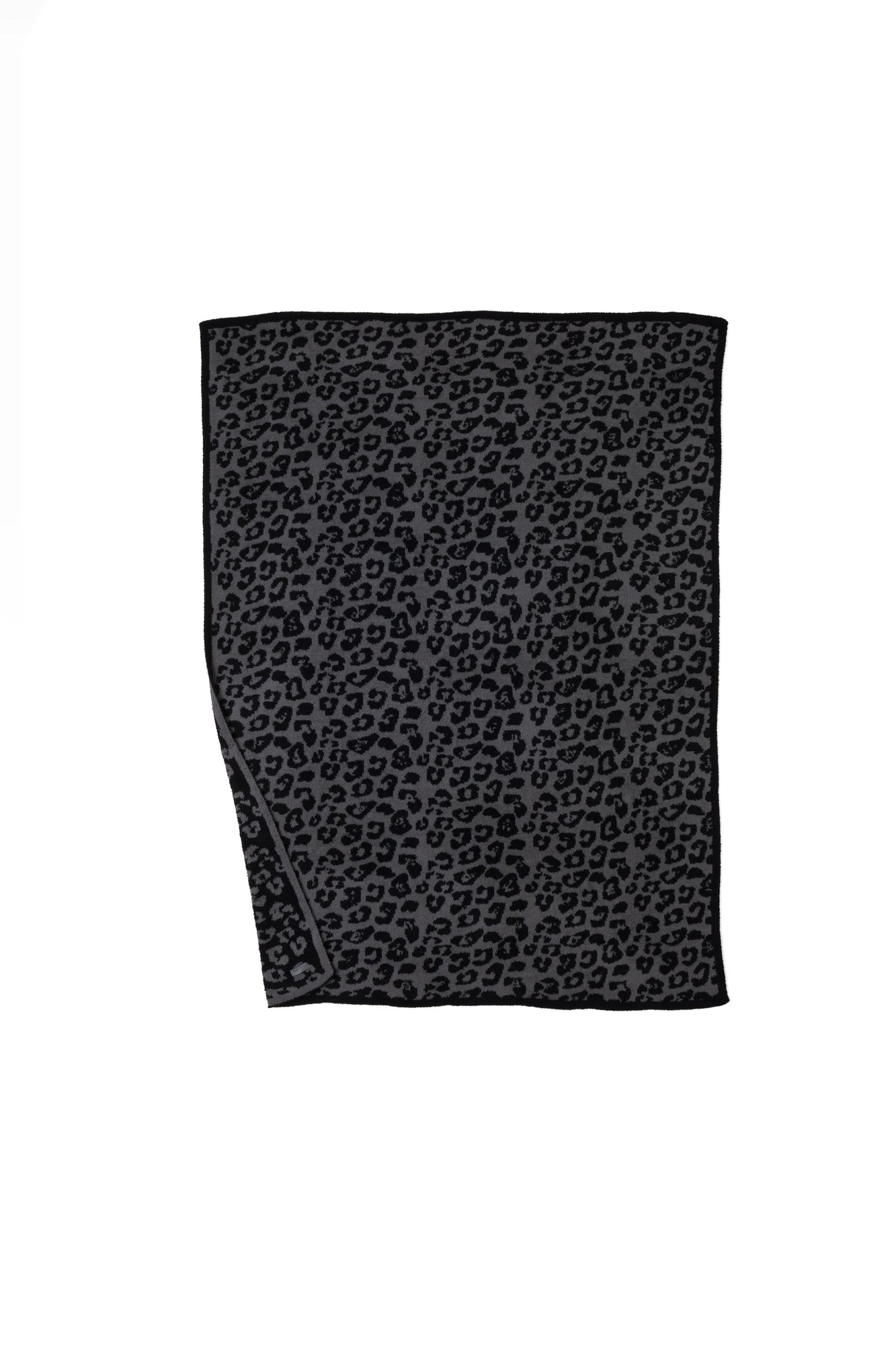 CozyChic Barefoot In The Wild Adult Throw Leopard | Charcoal/Black