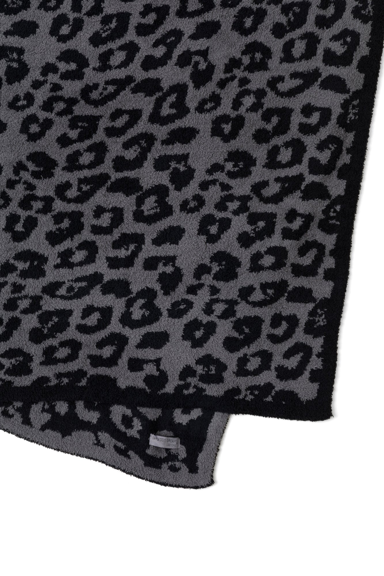 CozyChic Barefoot In The Wild Adult Throw Leopard | Charcoal/Black
