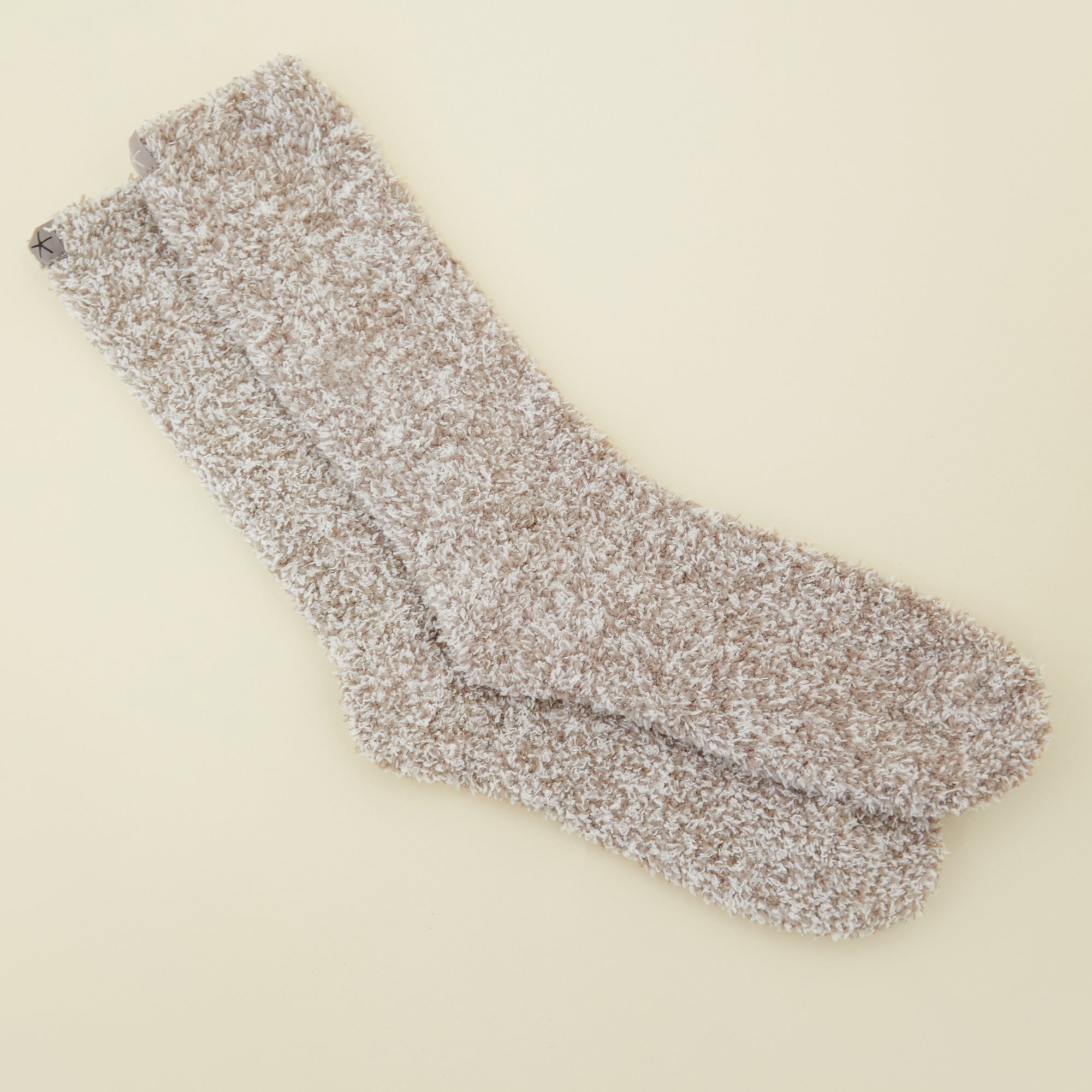 Cozychic Heathered Men's Socks | Warm Gray/White