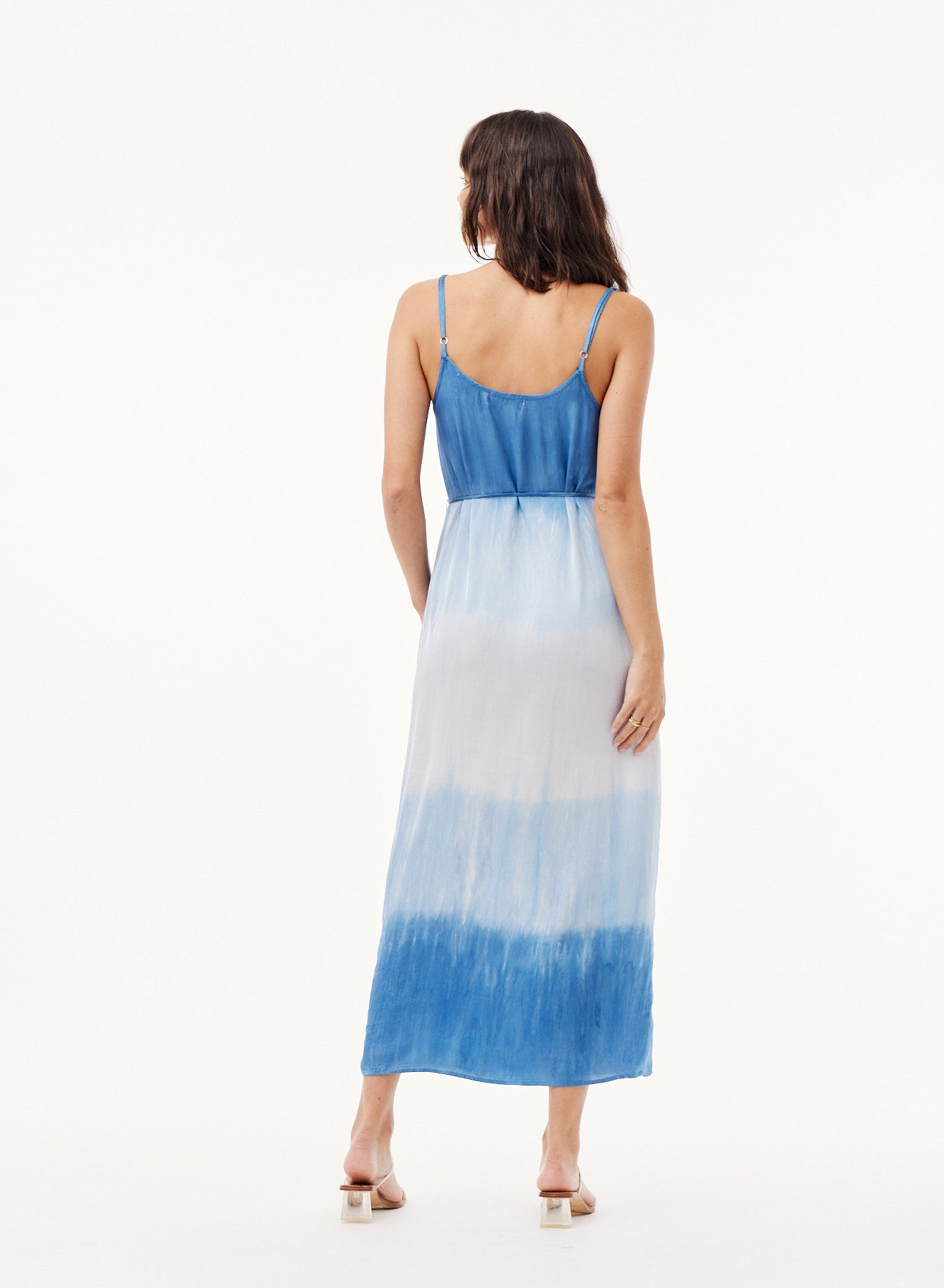 Cowl Neck Maxi Dress | Mykonos Stripe Dye