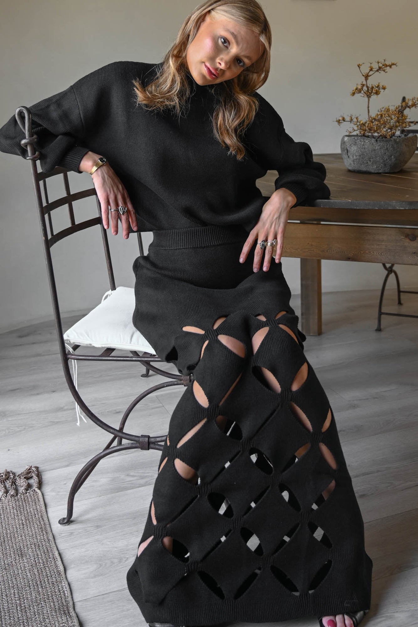 Eden Skirt Set | Black