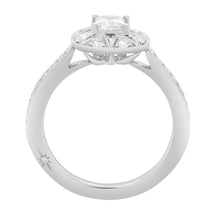 0.90 CT Princess/Round Natural Diamond | Engagement Ring | 18K White Gold | I Color | I1 Clarity