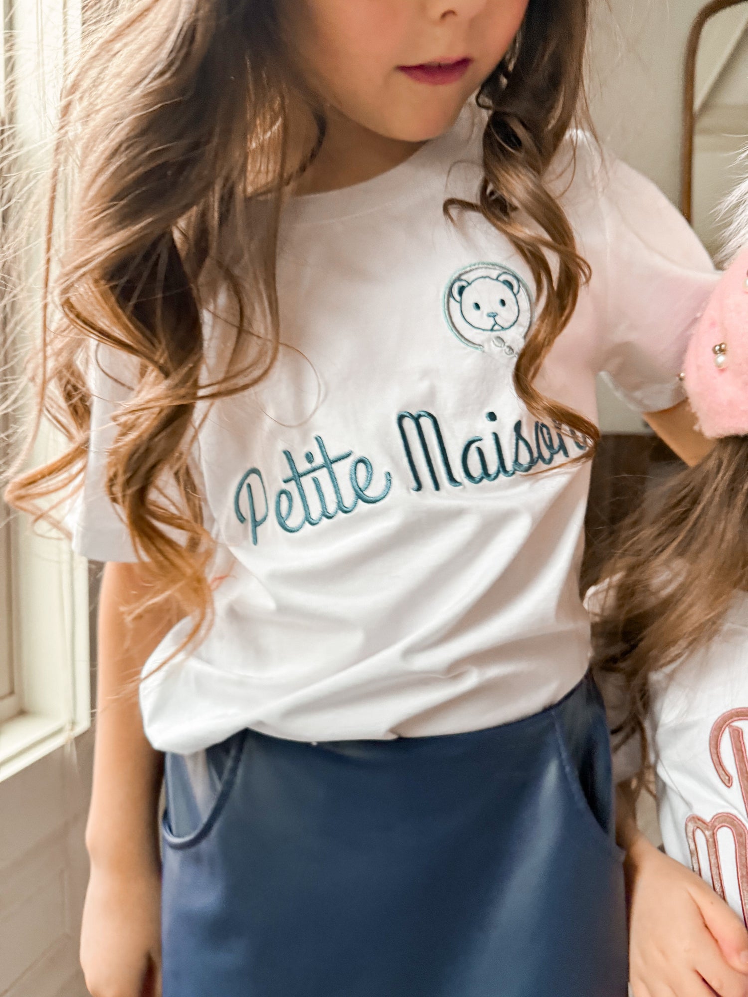 Baby Unisex | Petite Maison Logo Pima Cotton T-Shirt | Navy