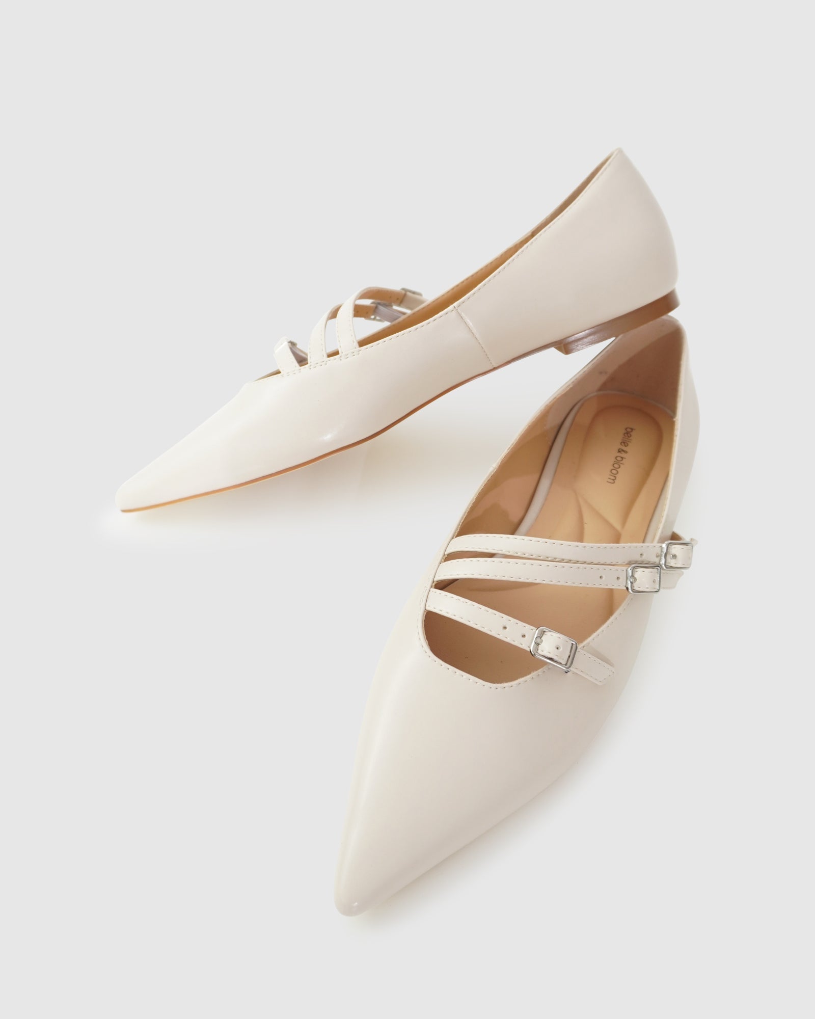Women | Begin Again Buckled Flat | Beige