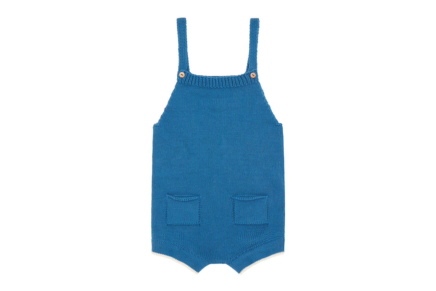 Unisex | Organic Cotton Nordic Knit Playsuit | Fjord Blue