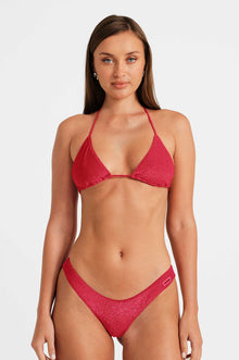 Women | Martini Triangle Top | Ruby Shimmer