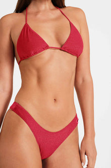Women | Martini Triangle Top | Ruby Shimmer