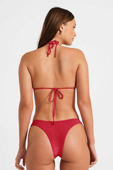 Women | Martini Triangle Top | Ruby Shimmer