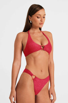 Women | Thea Asymmetrical Cheeky Bottoms | Ruby Shimmer