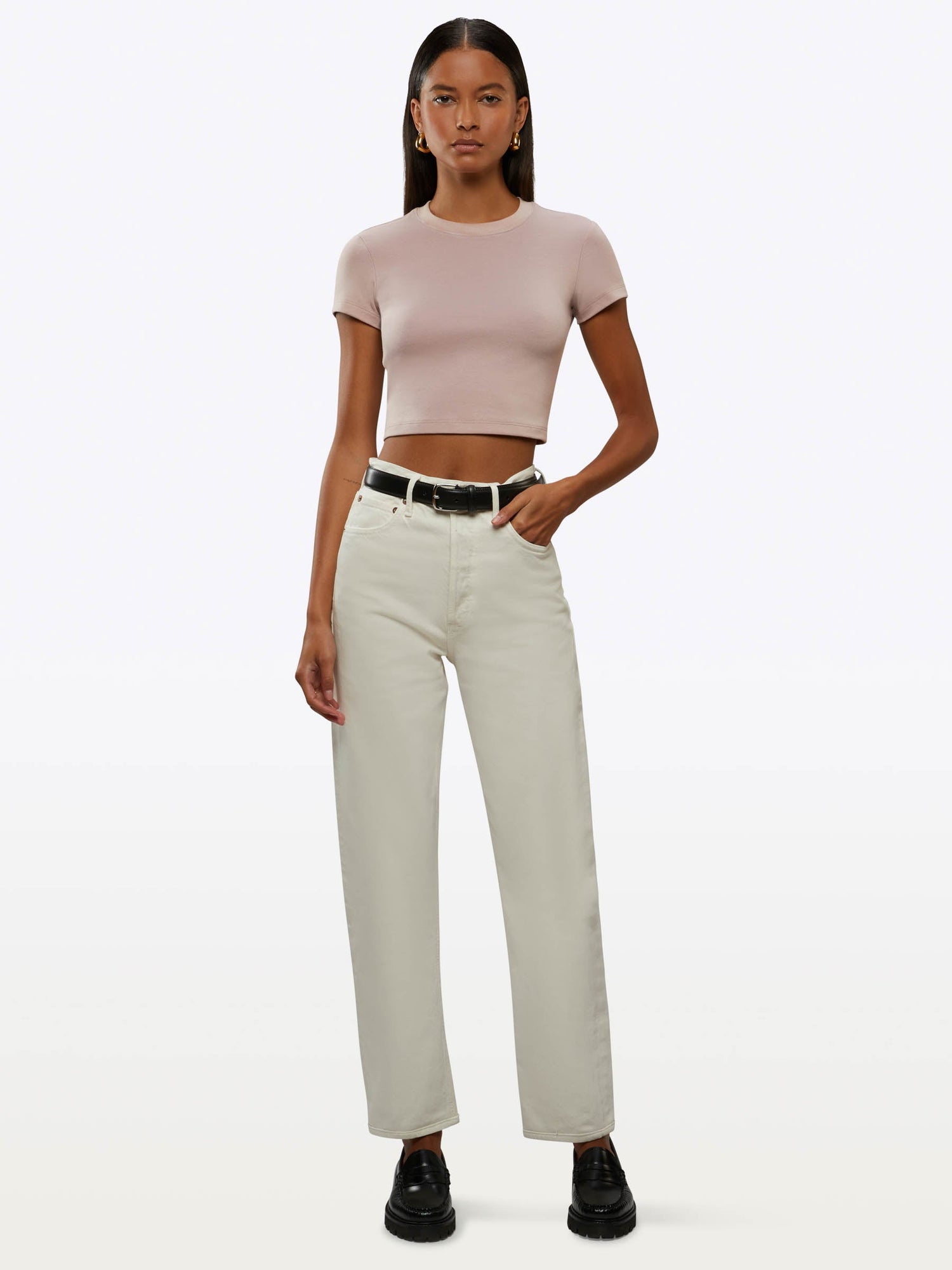 Womens | Tomboy Cropped Tee | Ballet