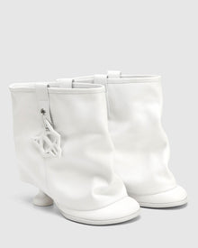 Womens | Bam Leather Boot | White