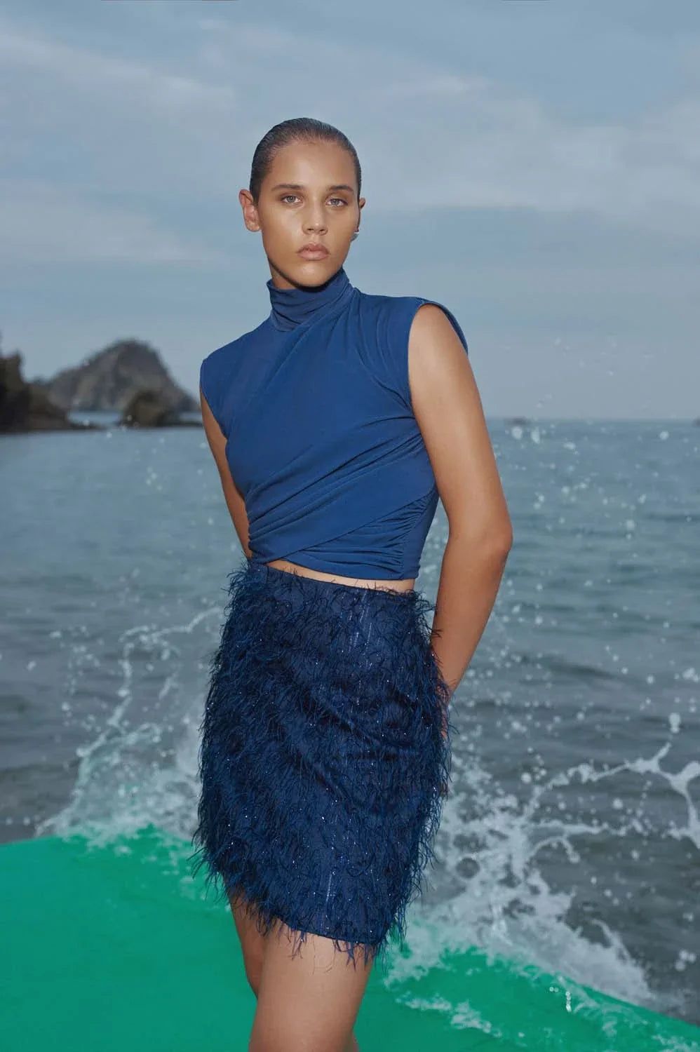Rayna Crop Top | Peacock