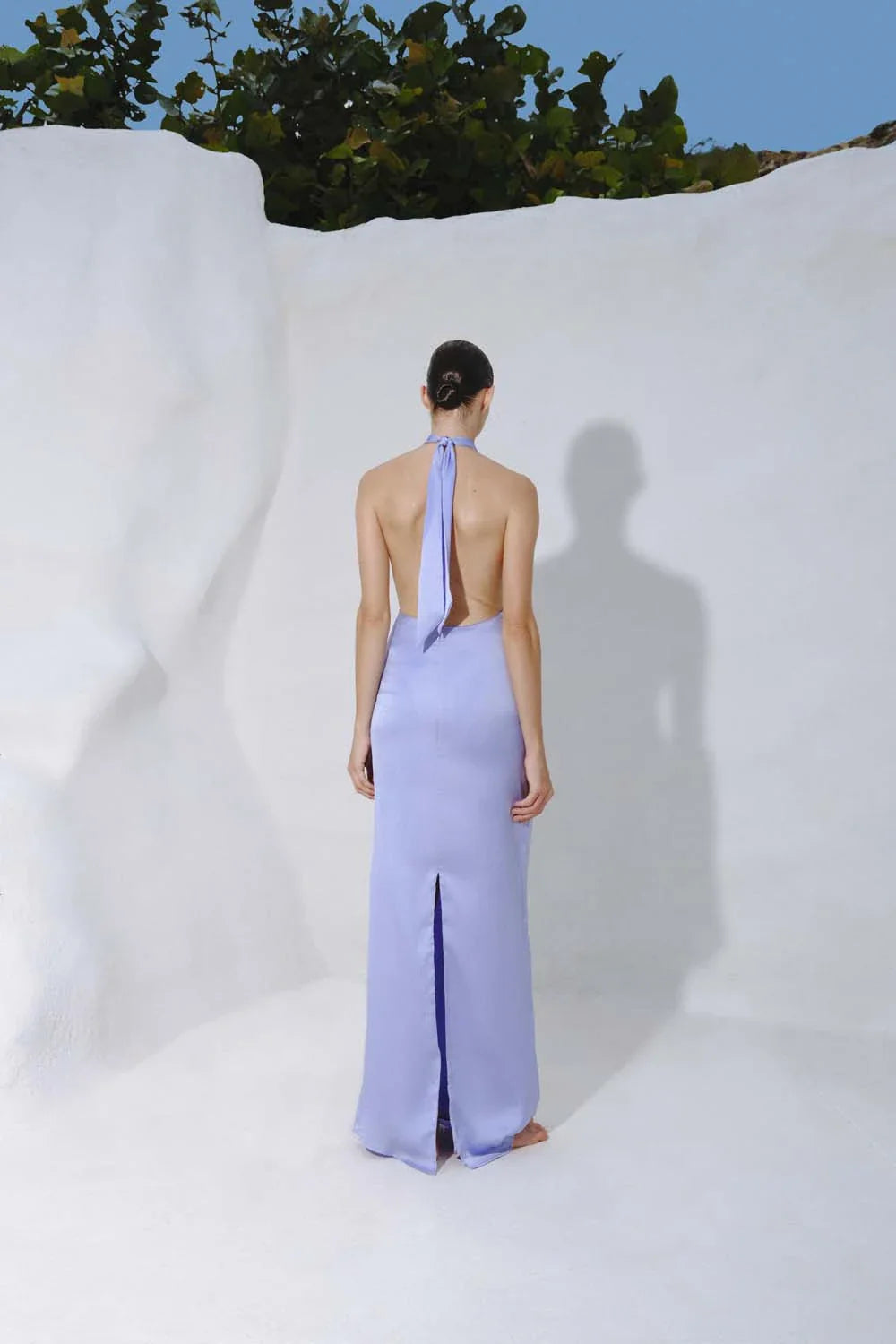 Amorino Maxi Dress | Lilac Blue