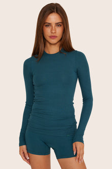 Ribbed Modal Body Long Sleeve | Agave