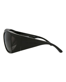 Balenciaga Shield Bio Injection Rilsan Sunglasses | Black