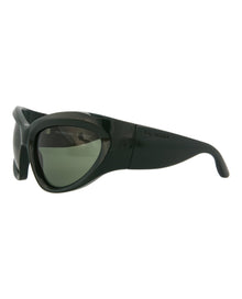 Balenciaga Shield Bio Injection Sunglasses | Green