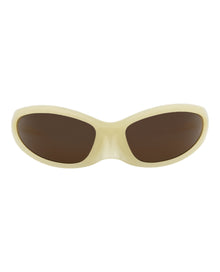 Balenciaga Shield Bio Injection Sunglasses | Yellow