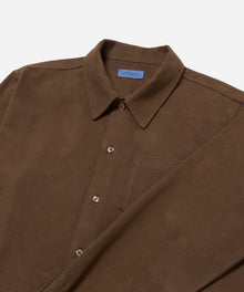 Coffee Bean | Broome Flannel Long Sleeve Shirt