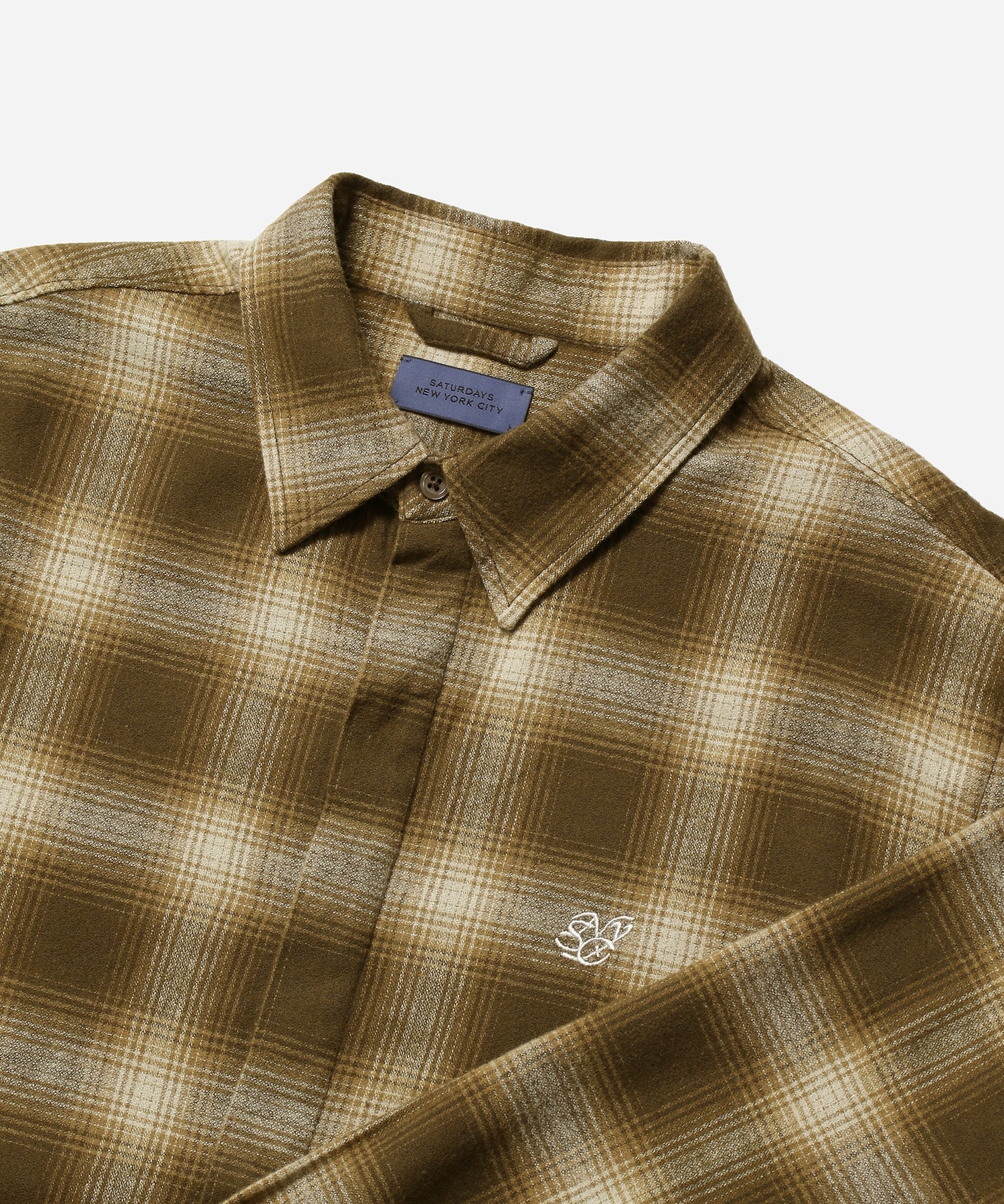 Coffee Bean | Mickey Cotton Linen Long Sleeve Shirt