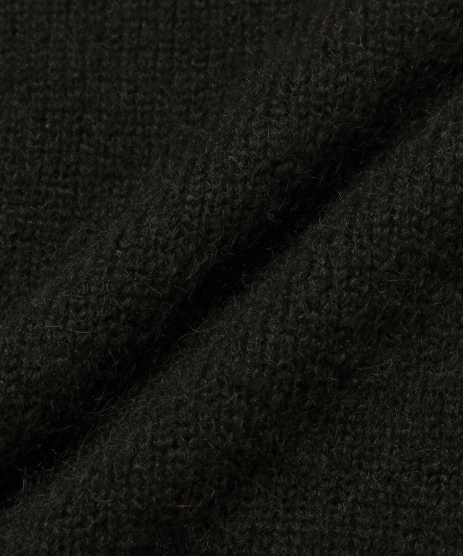 Black | Michael Shaggy Wool Cardigan