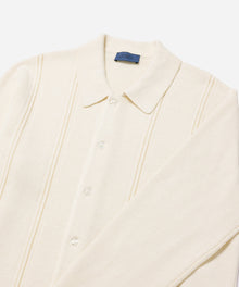 Ivory | Jahmad Linen Long Sleeve Polo