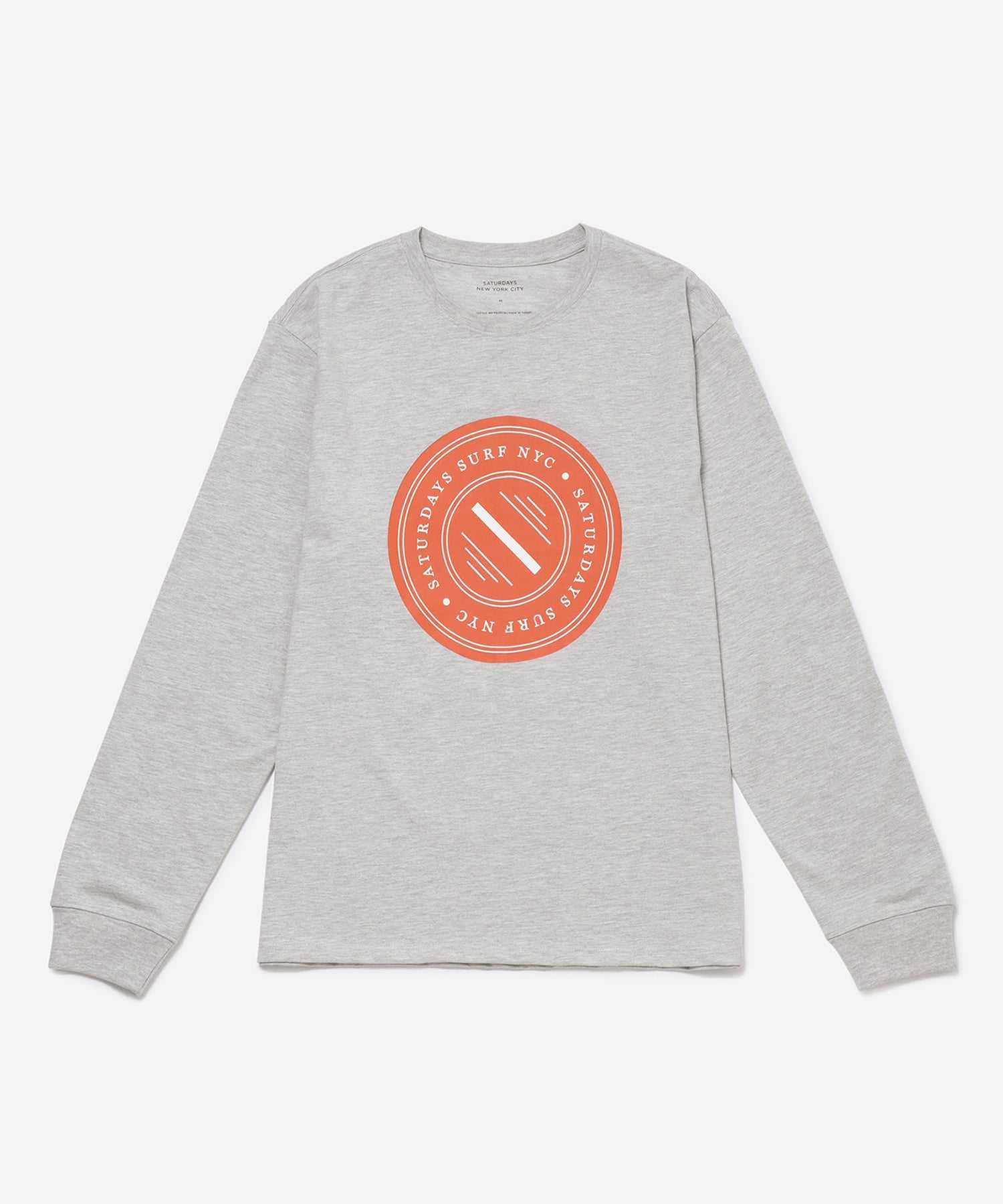 Ash Heather | Slash Badge Standard LS Tee