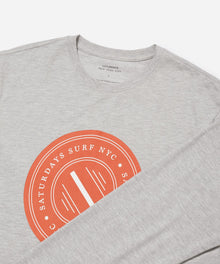 Ash Heather | Slash Badge Standard LS Tee