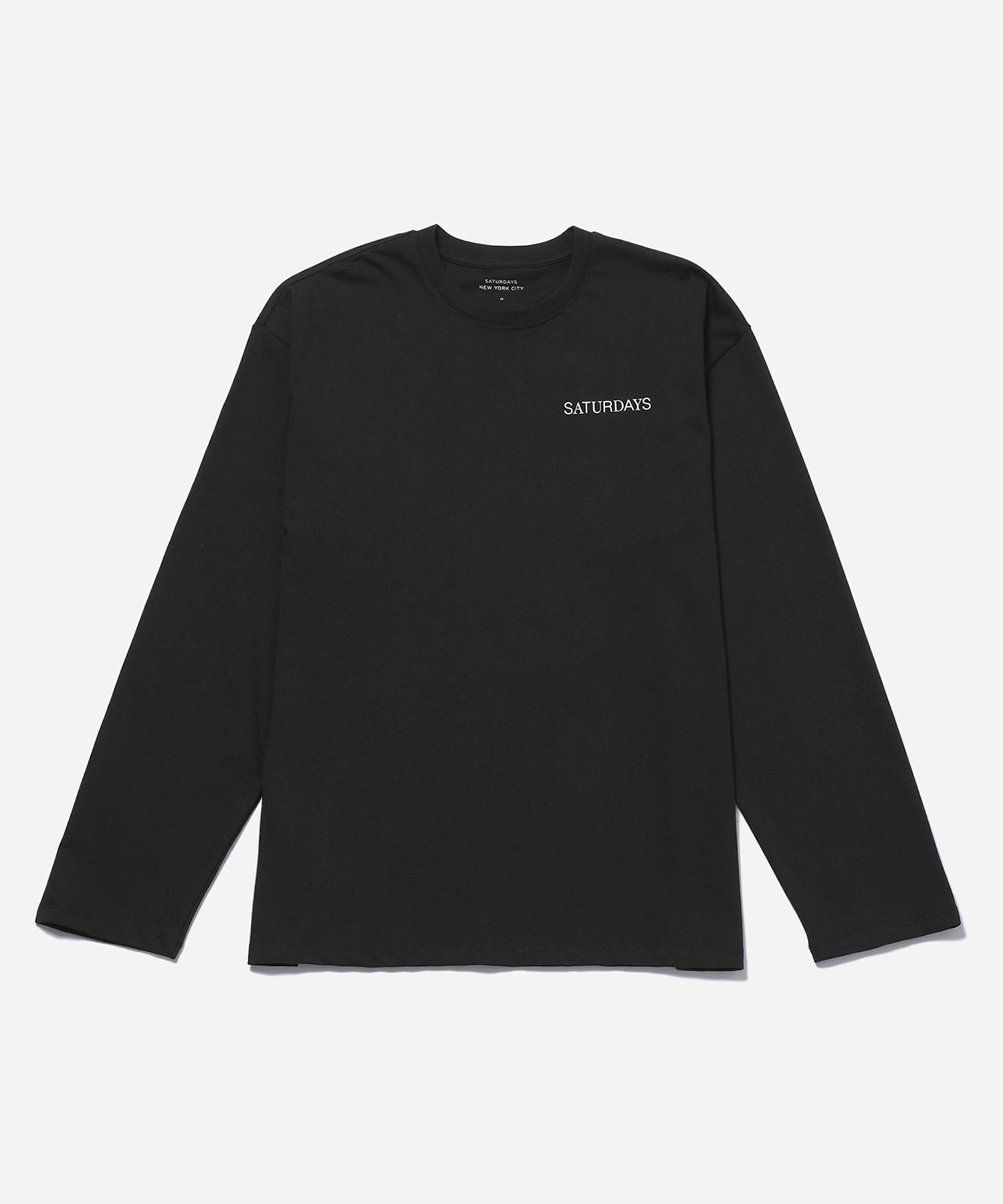 Black | New York Brushed Relaxed Fit LS Tee