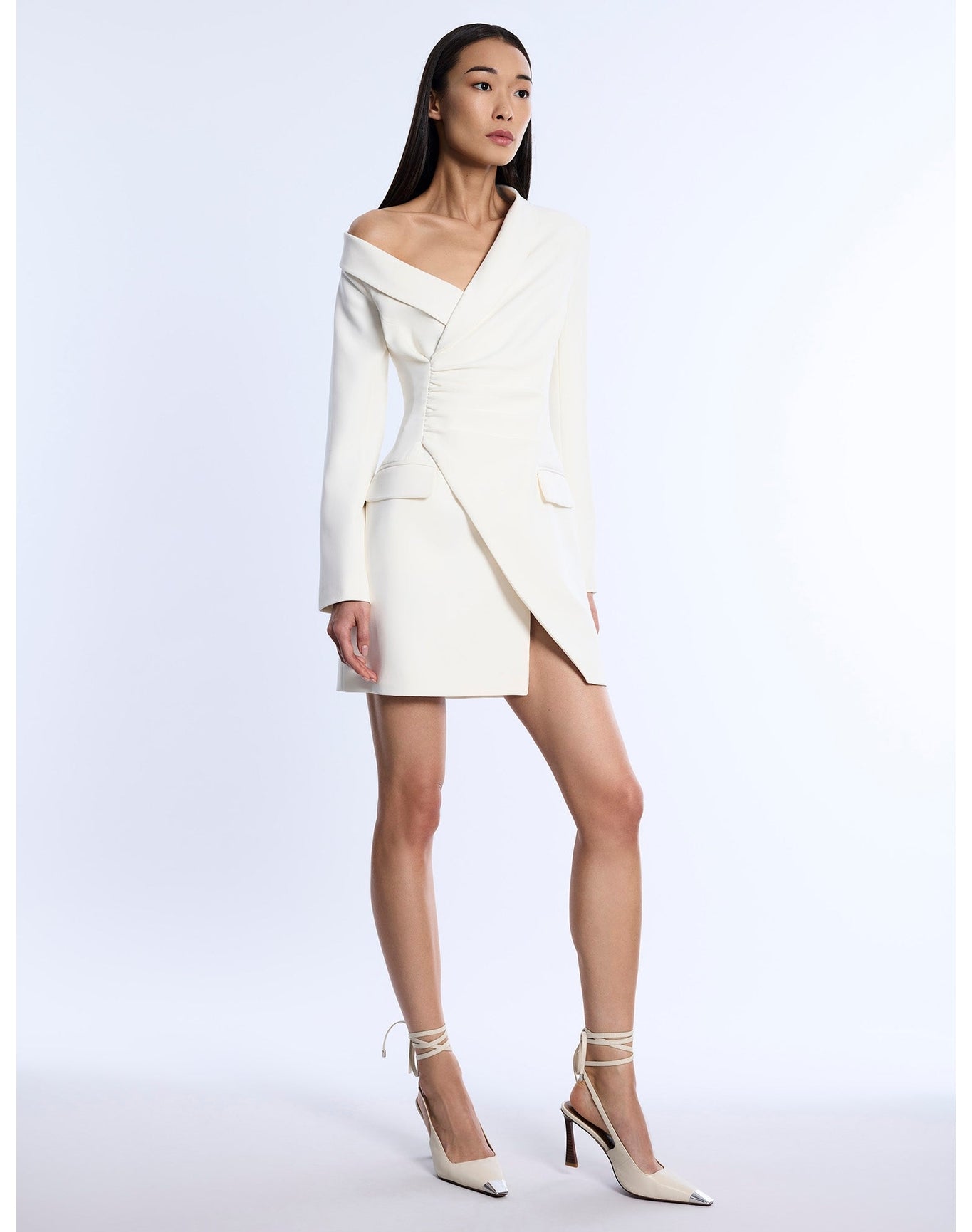 BCBG MAXAZRIA | Asymmetrical Off Shoulder Dress | Jasmine