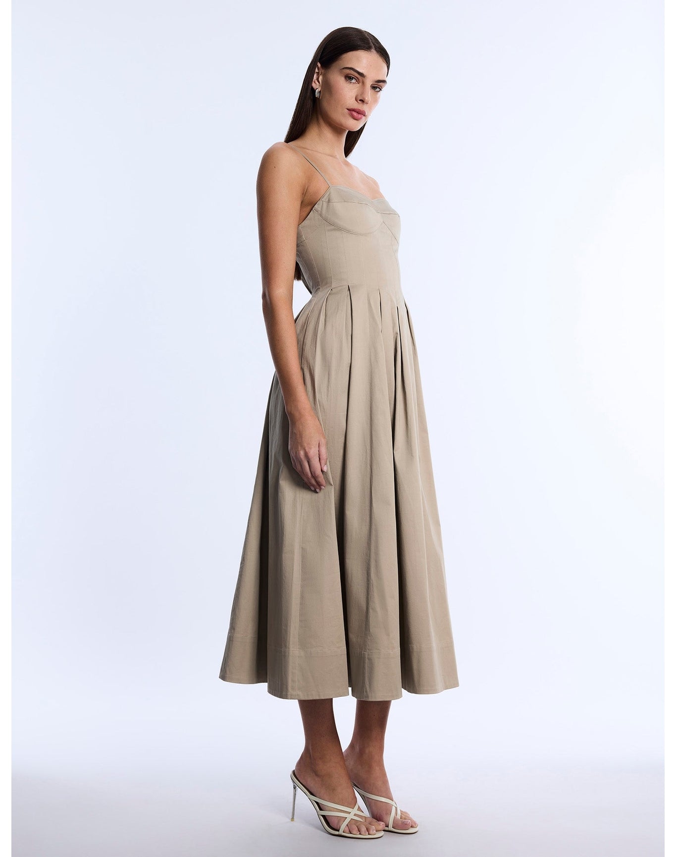BCBG MAXAZRIA | Fit And Flare Dress | Sandstone