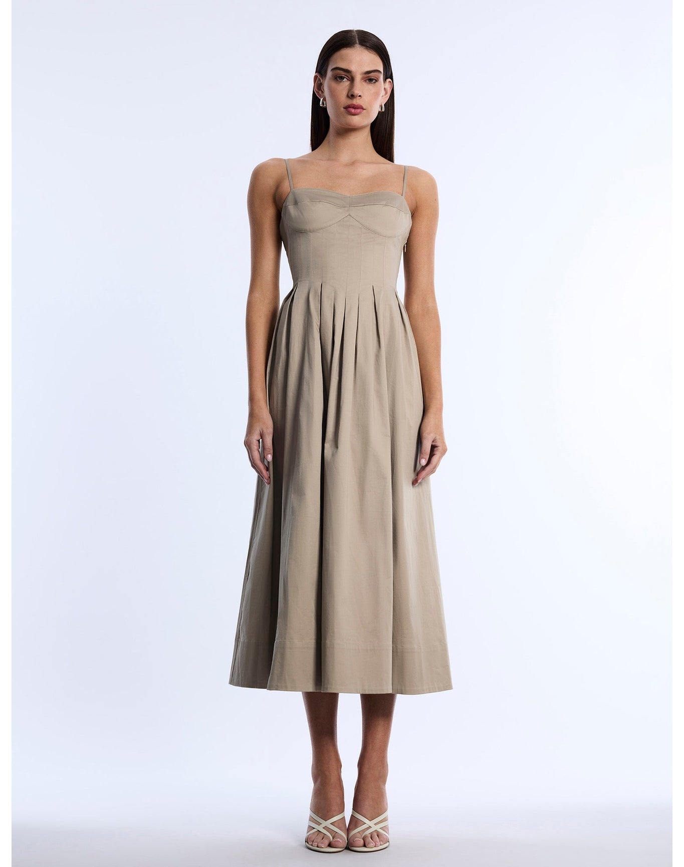 BCBG MAXAZRIA | Fit And Flare Dress | Sandstone