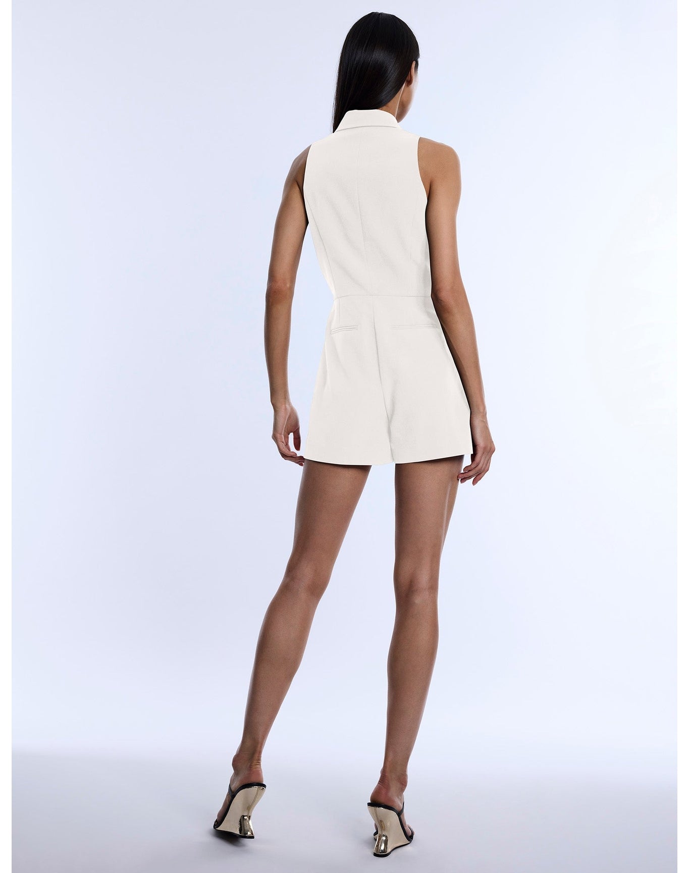BCBG MAXAZRIA | Tailored Sleeveless Romper | Jasmine