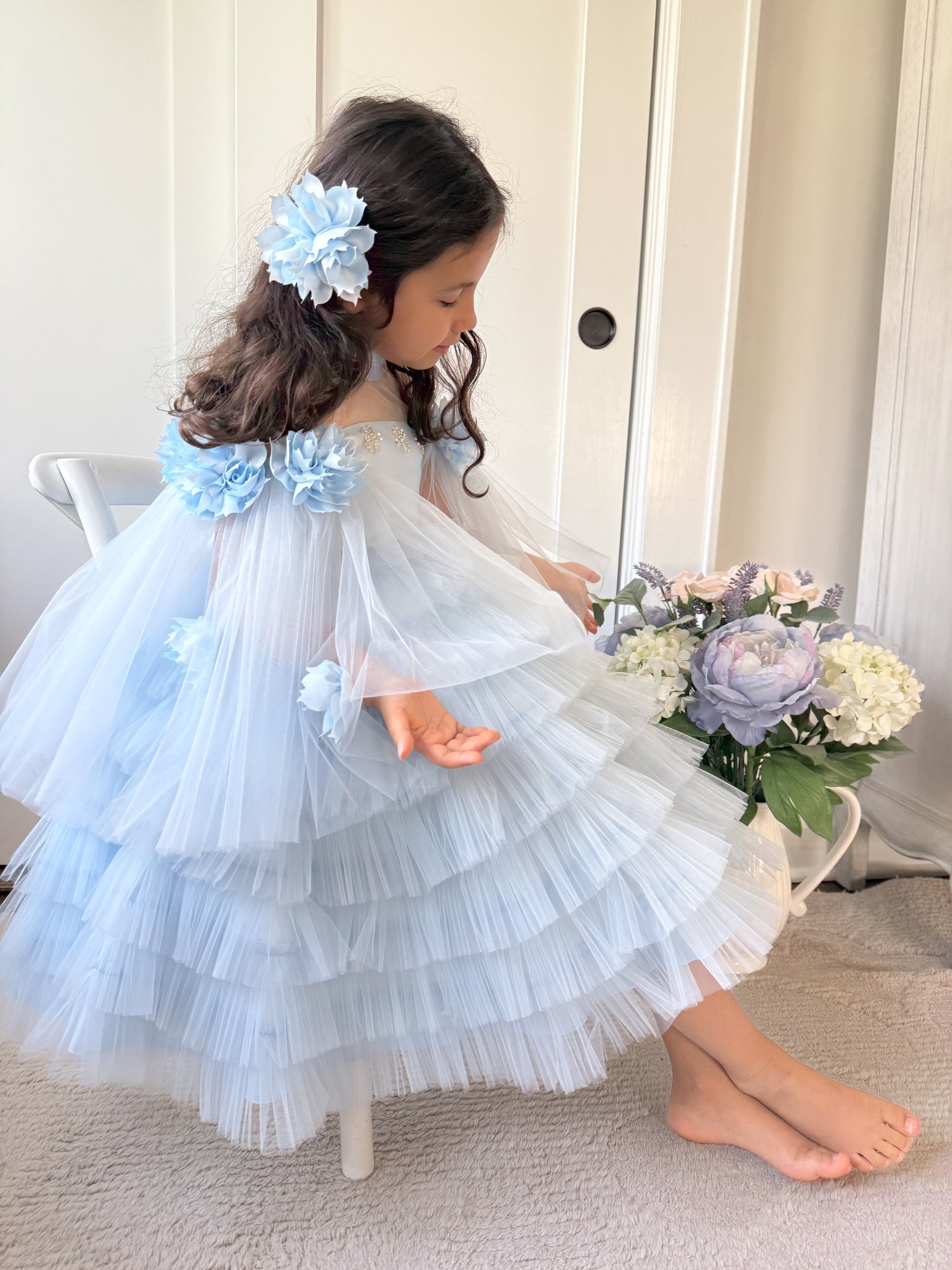 Alaska Baby Blue Tulle Dress | Blue