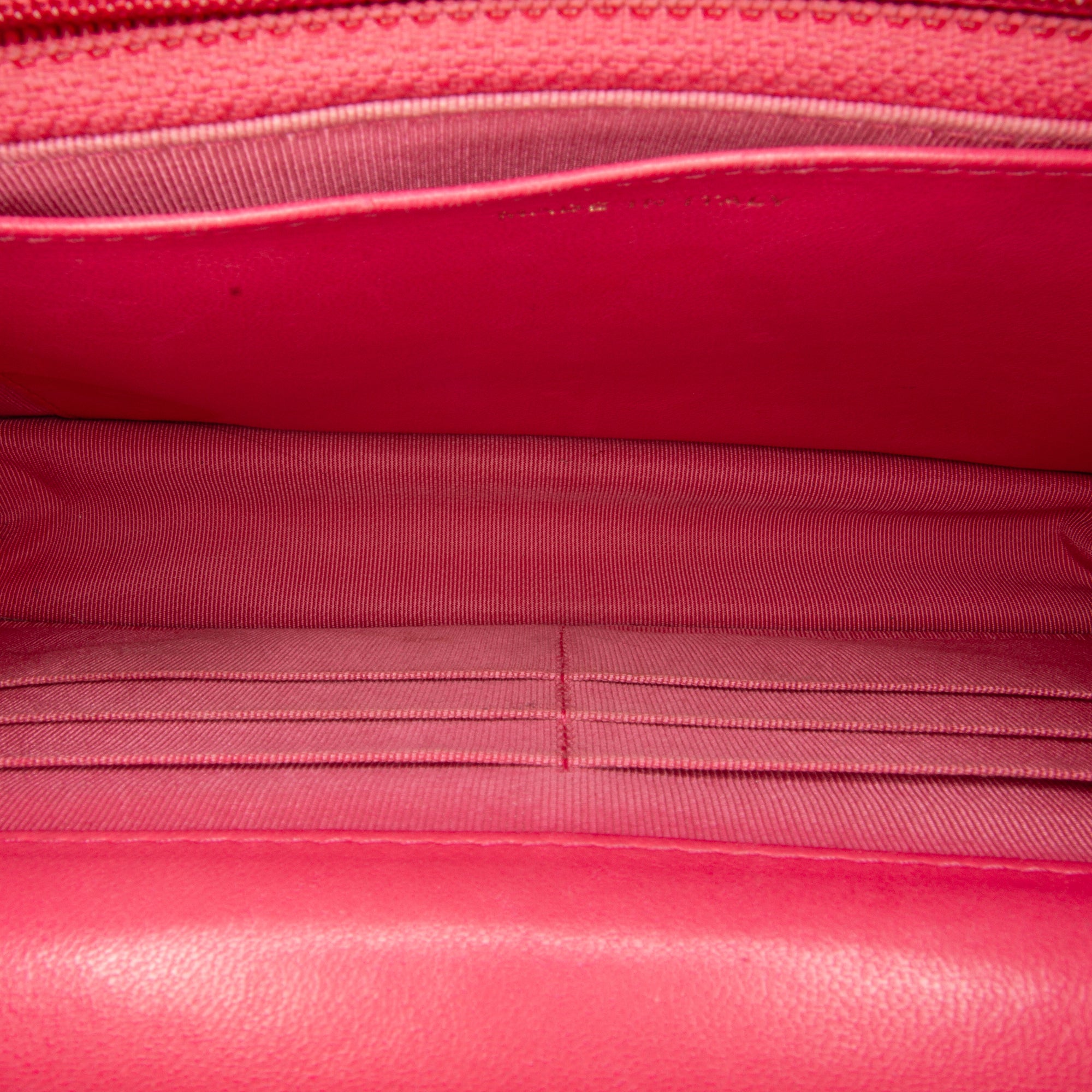 Chanel | Pre-Owned Classic Lambskin Wallet on Chain | Pink/Hot Pink