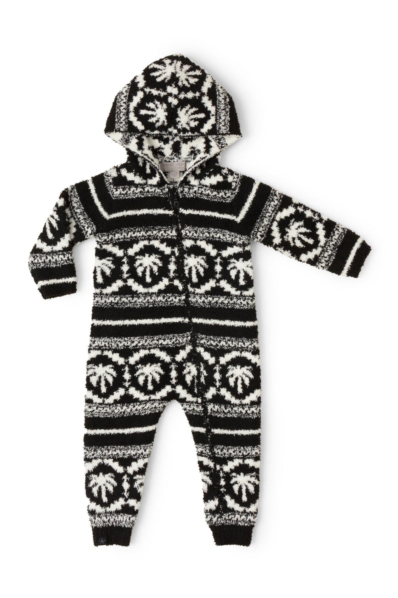 Kids | CozyChic Malibu Fair Isle Snow Suit | Black/Cream